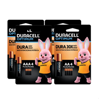 Kit Duracell Optimum Leve 4 pague 3 Com 8 Pilhas AAA e 8 Pilhas AA em Oferta na Shopee