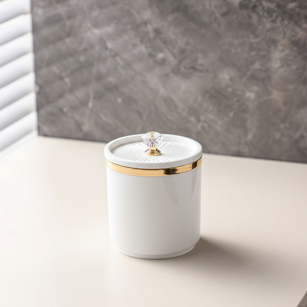 Pote Hermético Organizador Cozinha Sala Banheiro Decorativo Multifuncional
