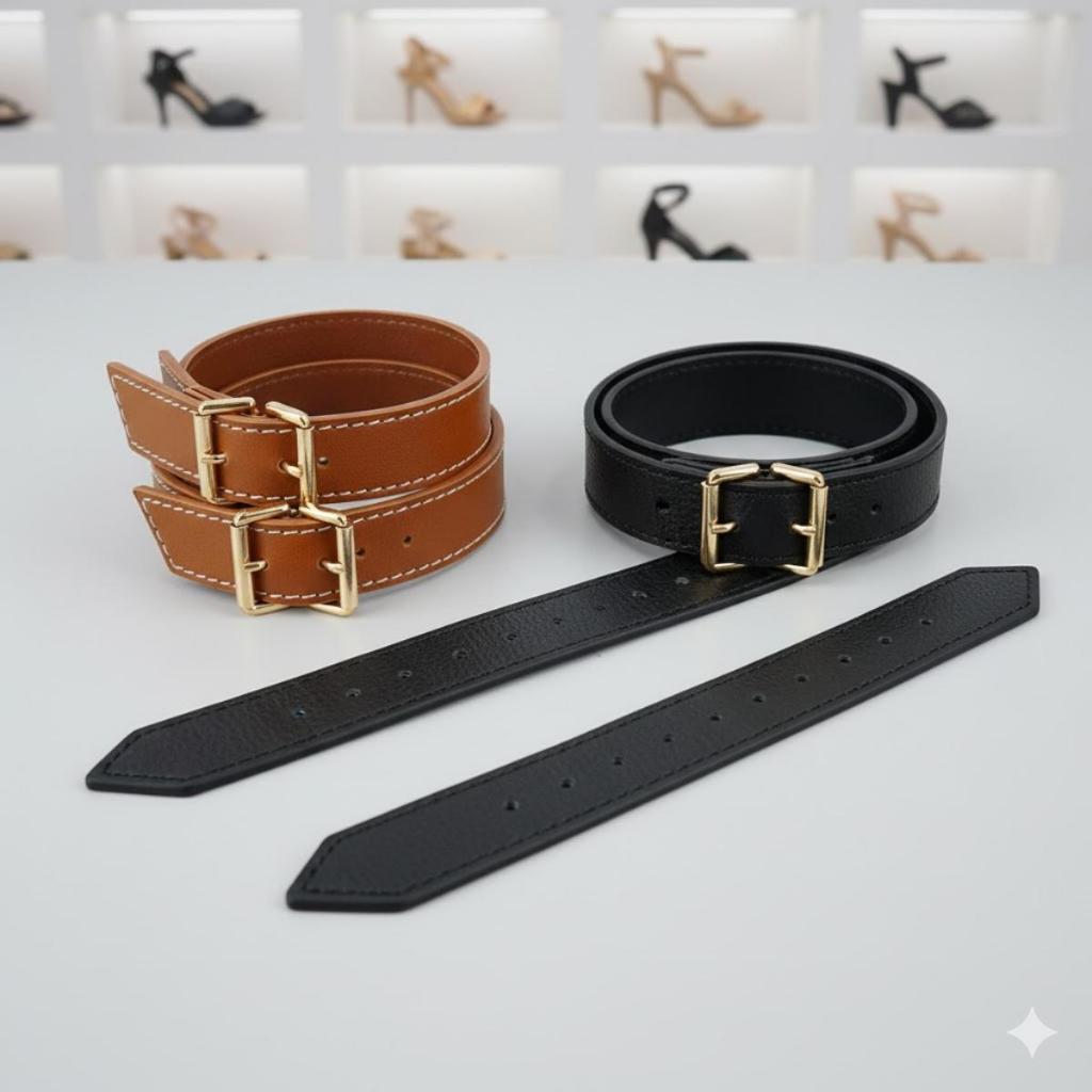 Tornozeleira com Fivela para Sandália e Scarpin 1 Par de 30cm | Alça Removível Customização