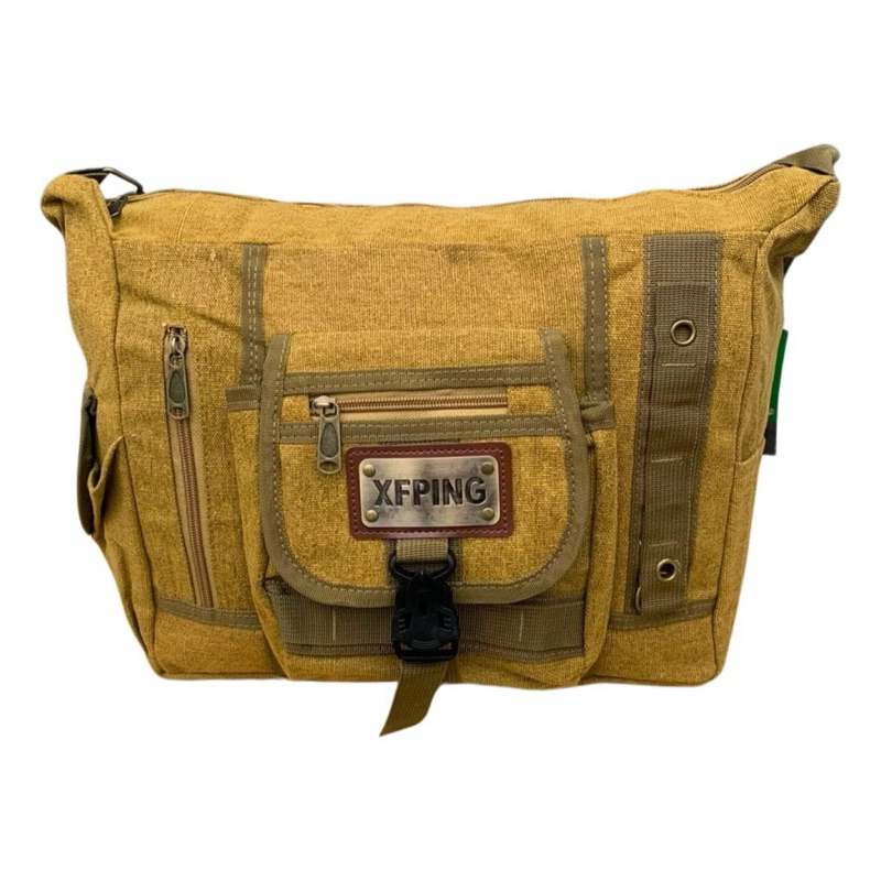 Bolsa De Lona Carteiro Tiracolo Trabalho Faculdade Promoção em Oferta na Shopee