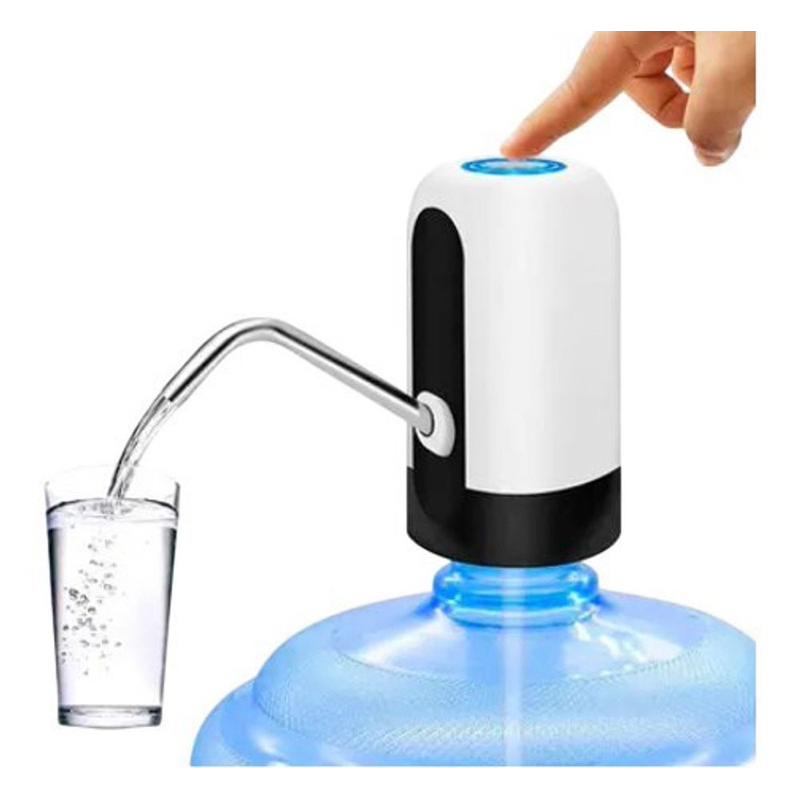 Bomba Elétrica Para Galão Água Recarregável USB Filtro Automático Galão Bombear Água Sem Esforço
