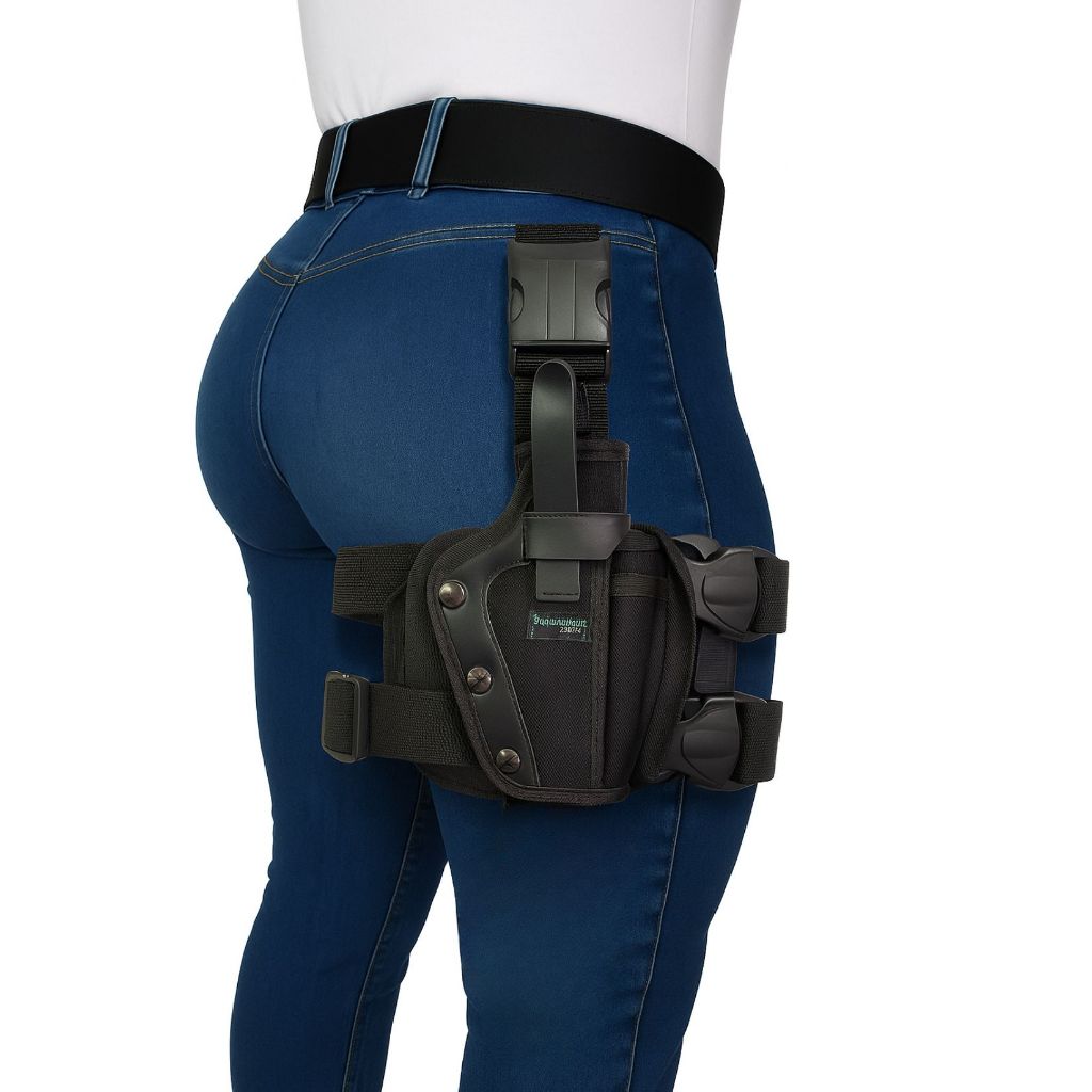 Coldre Tático Robocop Preto – Ajustável Cintura/Perna | Lado Direito (Destro) em Oferta na Shopee