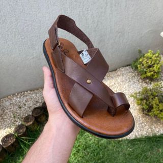 Chinelo Conforto Masculino Em Couro Legitimo Palmilha De Couro Estiloso Vários Modelos em Oferta na Shopee