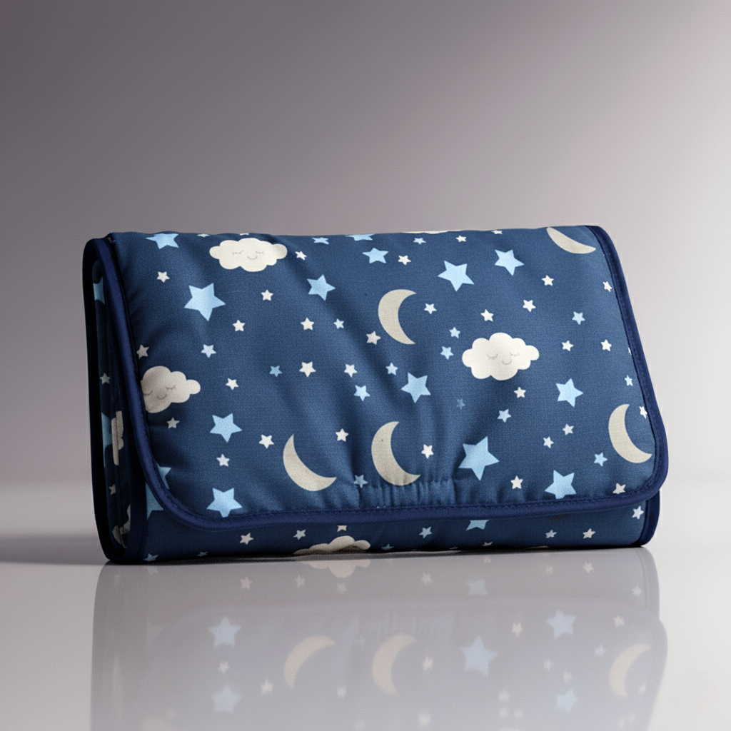 Trocador de Fraldas Portátil Bebê Bebe Impermeável Dobrável 100% Algodão Acolchoado Bolsa com Bolso em Oferta na Shopee