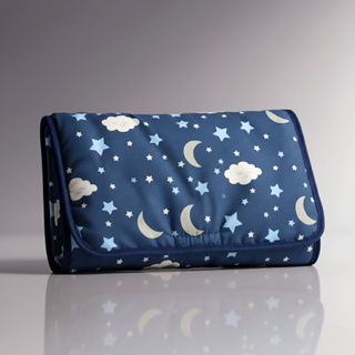 Trocador de Fraldas Portátil Bebê Bebe Impermeável Dobrável 100% Algodão Acolchoado Bolsa com Bolso em Oferta na Shopee