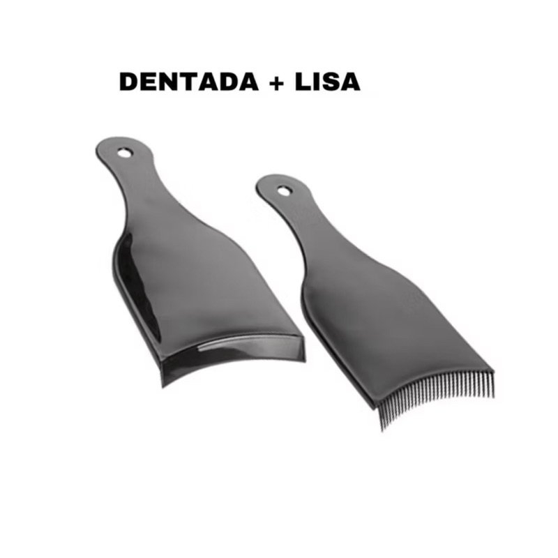 Plaquete dentada + Plaquete Lisa para mechas reflexo e luzes em Oferta na Shopee