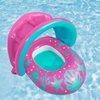Bote Infantil piscina Inflável Com Cobertura Para a Proteção Contra os Raios Solares. - Rosa