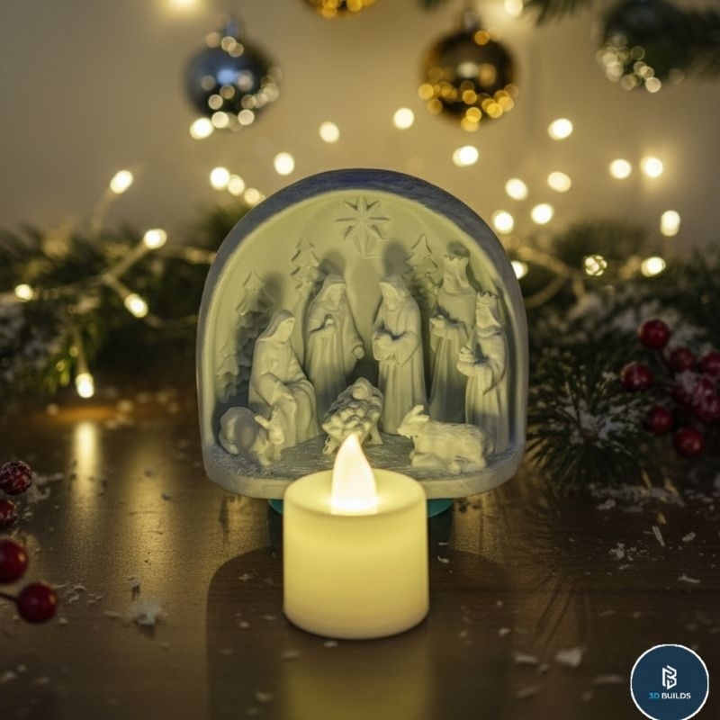 Mini Presépio Sagrada Família 8cm 12cm 16cm Decoração Religiosa Presente