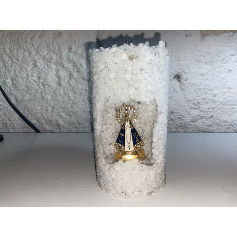 ✨ Vela de Gruta Artesanal ✨  Feita com muito carinho e dedicação, perfeita para decoração, oração e momentos de fé 🙏