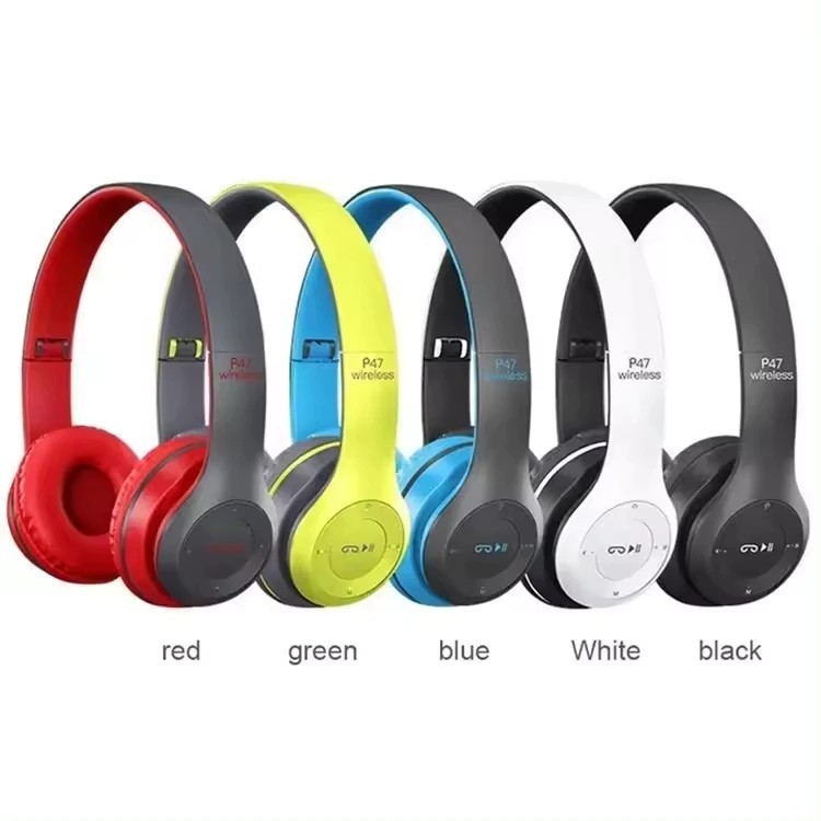 Fone De Ouvido Bluetooth P47 Wireless 5.0 Headphone Micro Sd