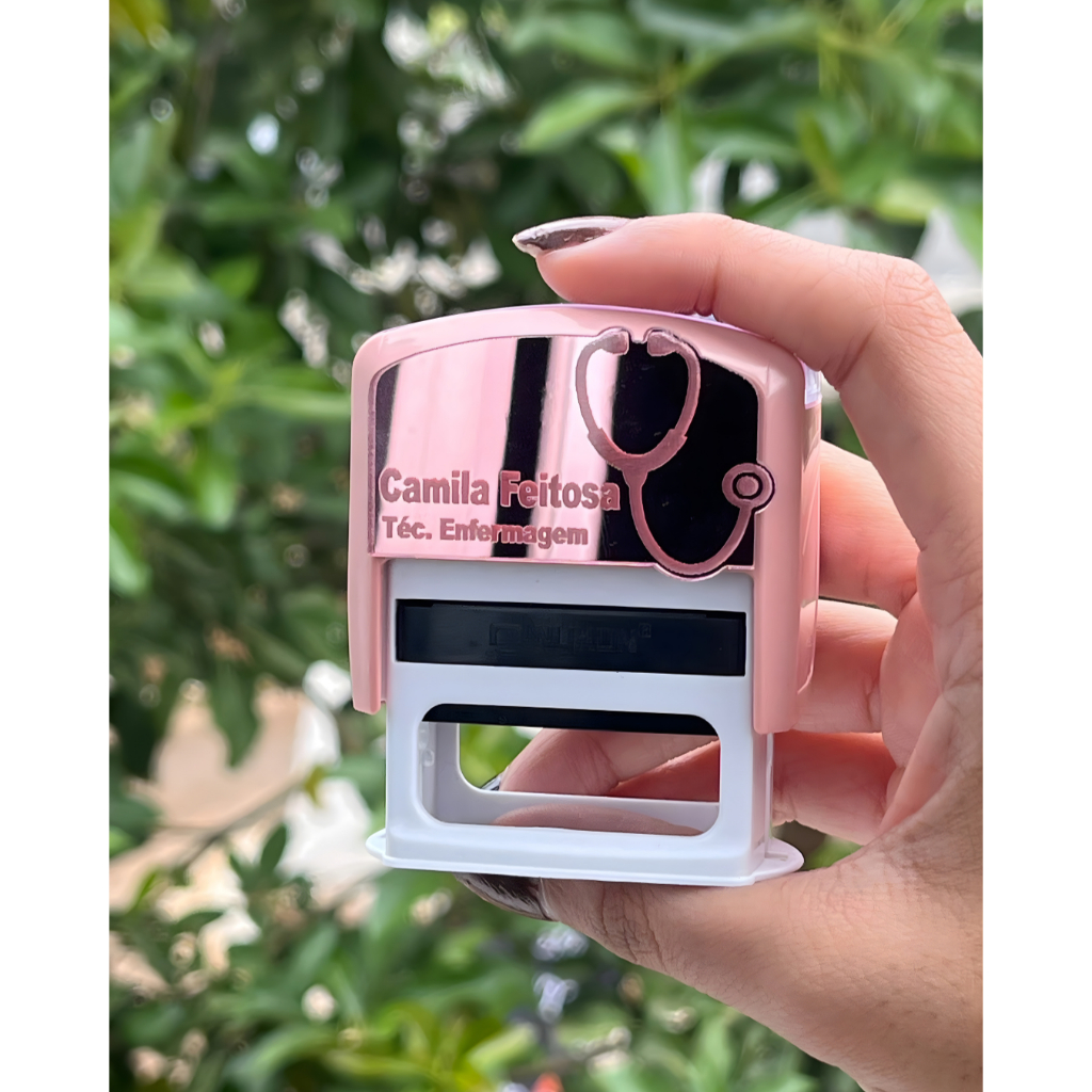 Carimbo com Placa espelhada - Diversas Profissões e Modelos 