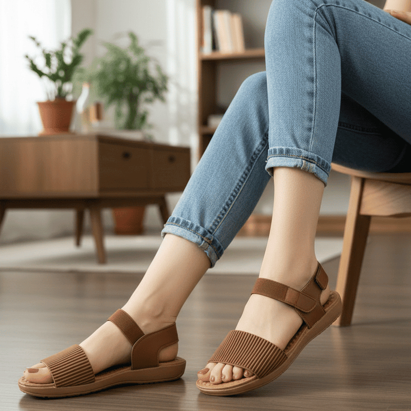 OFERTA!! Sandália Feminina Super Leve Do 34 ao 40 Ortopédica Macia Para Sue Pe Promo Oferta