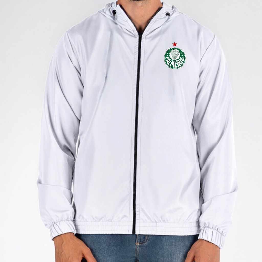 Jaqueta Verdão Corta Vento Palm Porco Impermeável Masculina Refletivo  Ultra leve com Capuz Ziper e Bolso