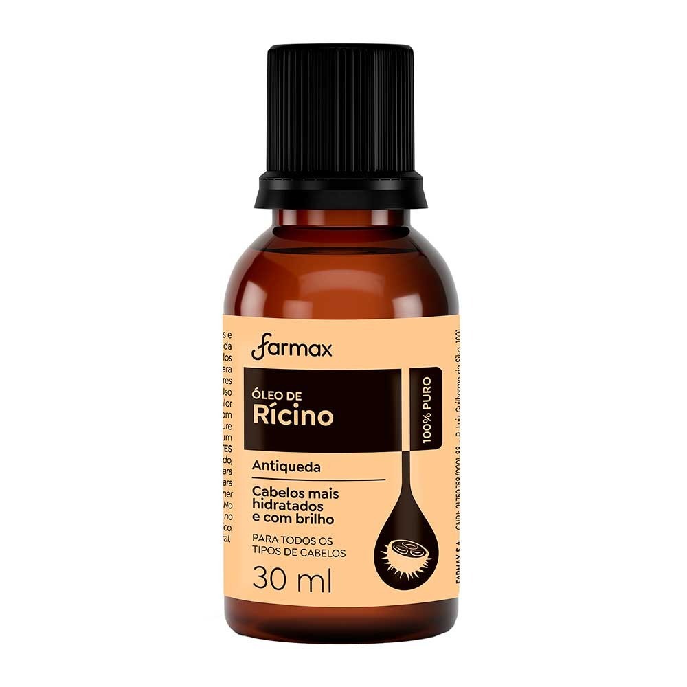 Óleo De Rícino Farmax Puro 30ml em Oferta na Shopee