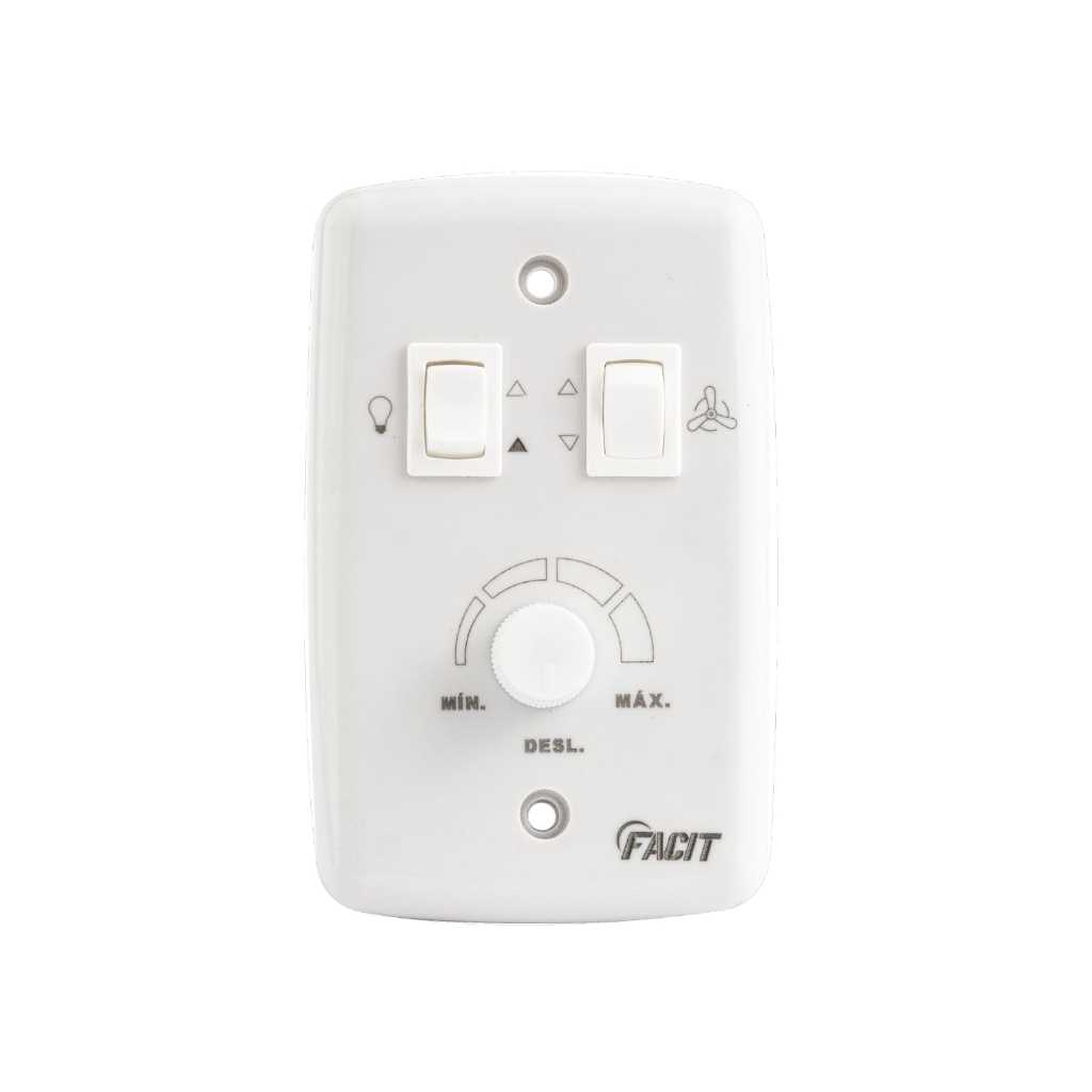 Chave Rotativa Bivolt Uma luz Liga/Desl P/ Ventilador de Teto