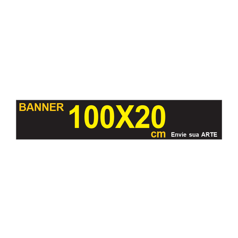 Banner Faixa I Envie sua ARTE I 100X20cm