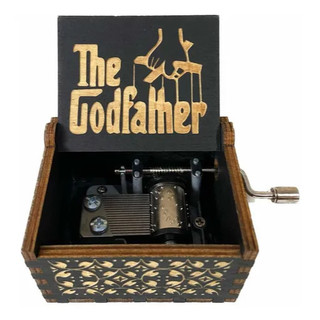 Caixinha de Música O Poderoso Chefão – The Godfather em Madeira, Colecionável Geek