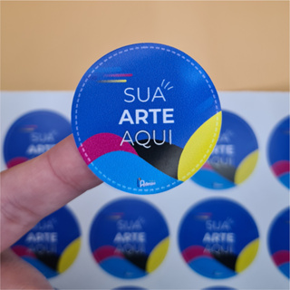 500 Adesivos Personalizados A Prova D'Água 4x4cm Personalizado Com Logomarca Empresa e Comércio em Oferta na Shopee