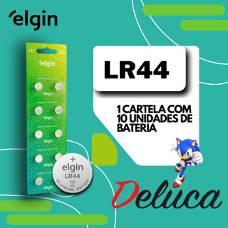 Elgin LR44/A76/LR1154/AG13  1,5 V Cartela c/ 10 Elgin (Escolha a quantidade) em Oferta na Shopee