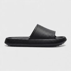 Chinelo Infantil Nuvem EVA Slide Unissex Macio Preto Confortável Leve