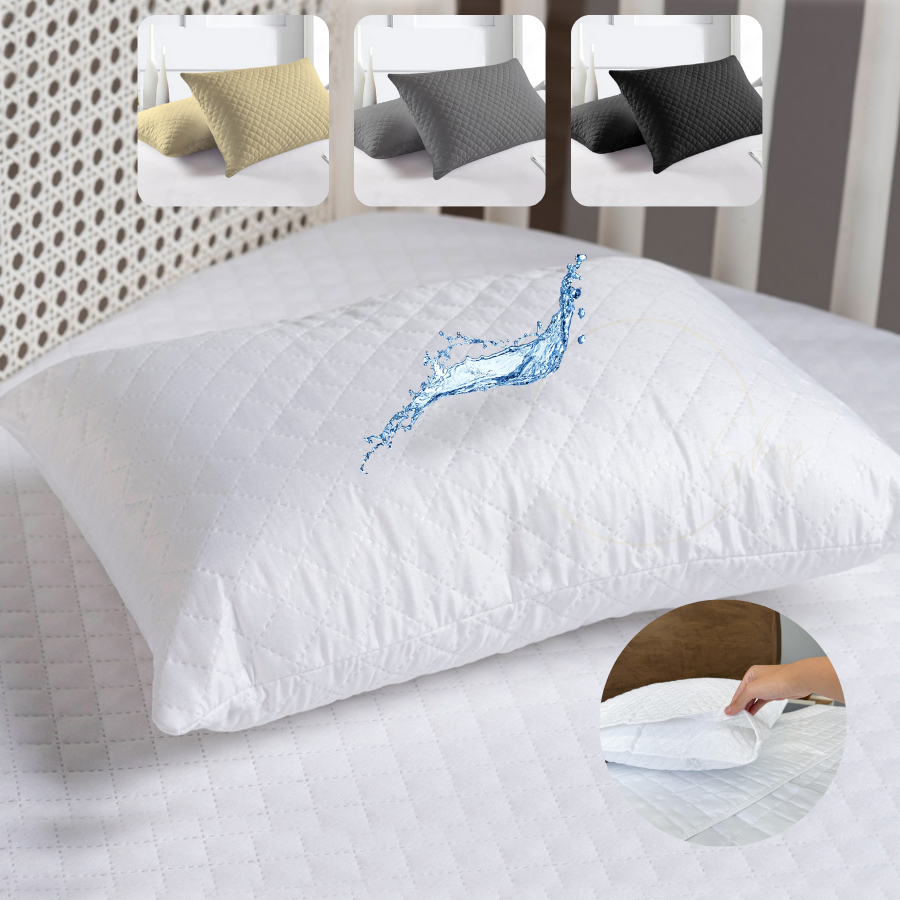 Capa Travesseiro Impermeável 70x50cm Fronha Matelado Protetor Antialérgico Antiácaro Macio Premium