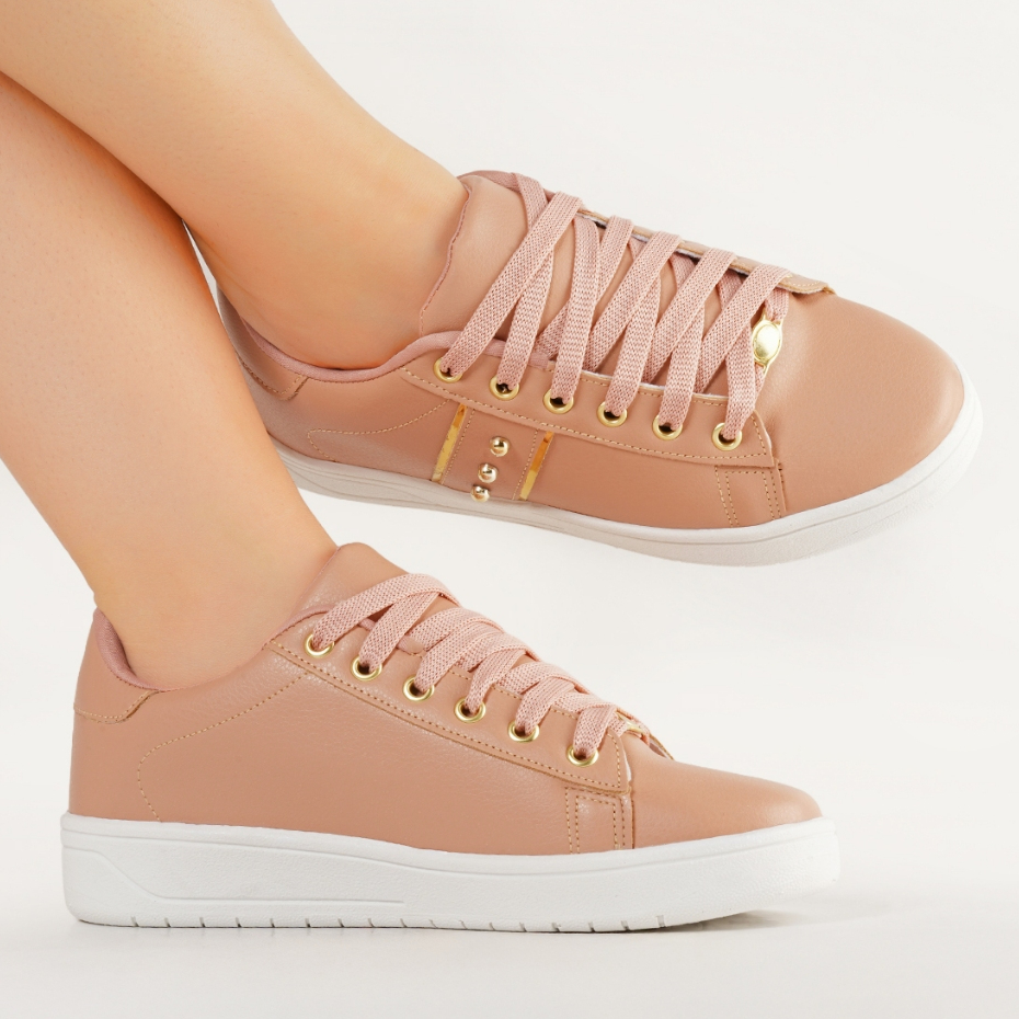 Tênis Casual Feminino Moderno Estiloso Elegante Clássico Moda Atual Confortável Resistente