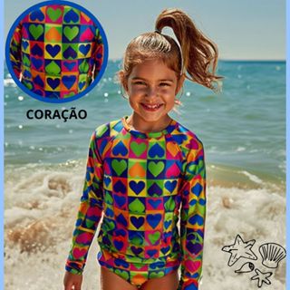 Kit 2 peças Conjunto Menina Biquini Infantil Camiseta Térmica e Calcinha Verão Praia Piscina Pratico em Oferta na Shopee