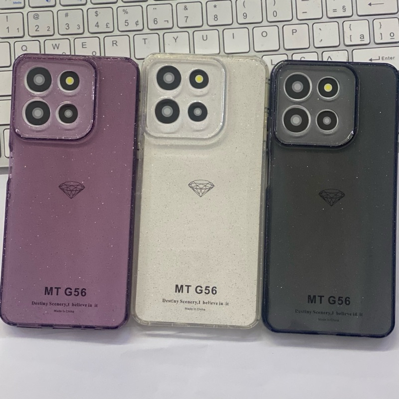 Capa Chapinha com brilho Glitter proteção de câmera  Motorola G04 G15 G24 G52 G54 G55 G56 G75 G85 G86