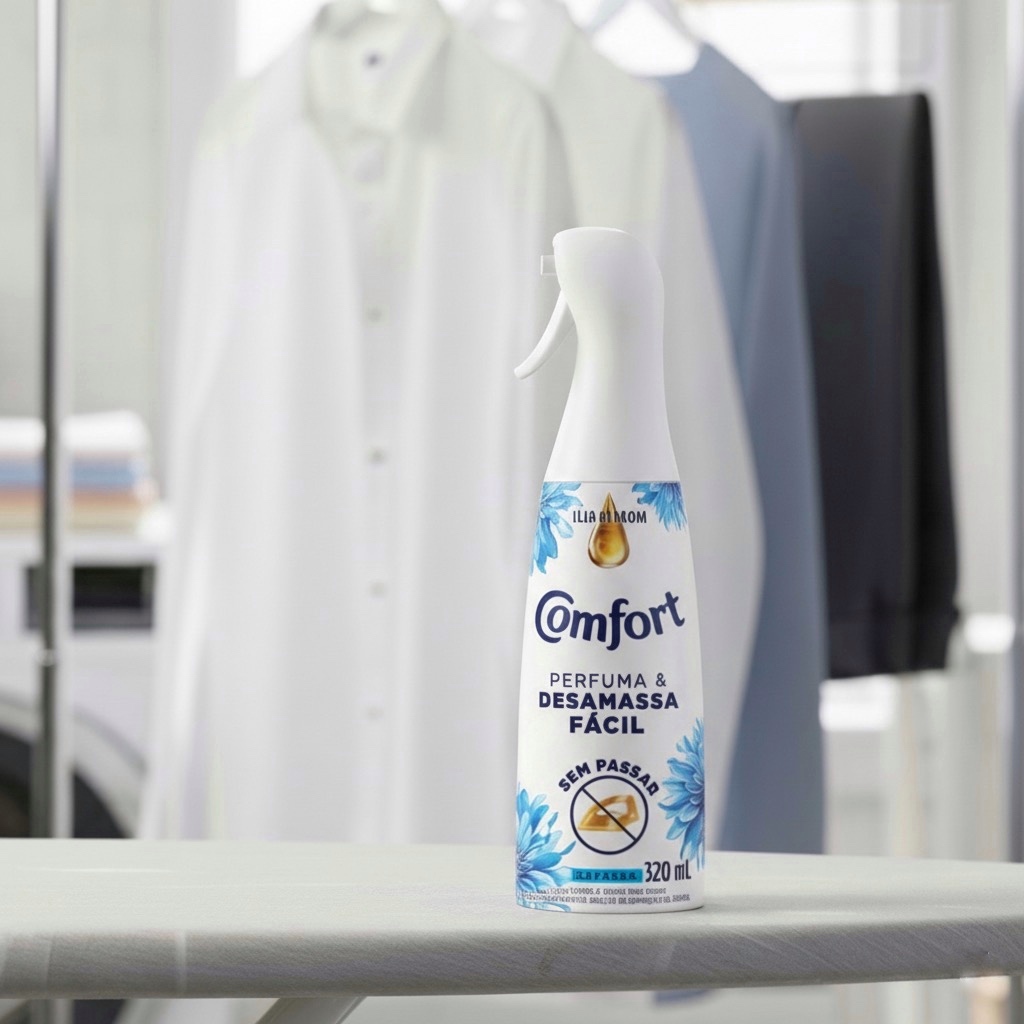 Comfort Refresh Spray Revitalizador Para Roupas Desamassa Fácil 320g Neutralizador de Odores