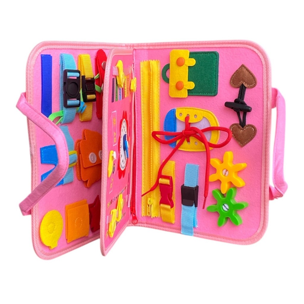 Maleta Sensoriais Básicos De Habilidades De Vida Para Toddlers Montessori Busy Board