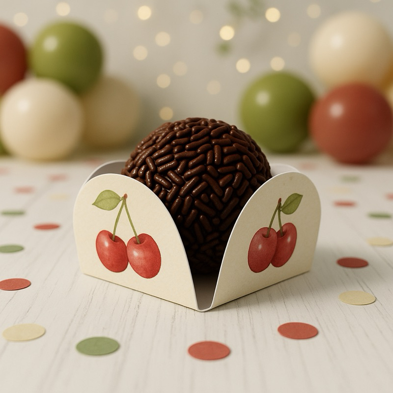 FORMINHA PARA BRIGADEIRO/ DOCINHO CEREJA/CEREJINHA FAZEMOS TODOS OS TEMAS
