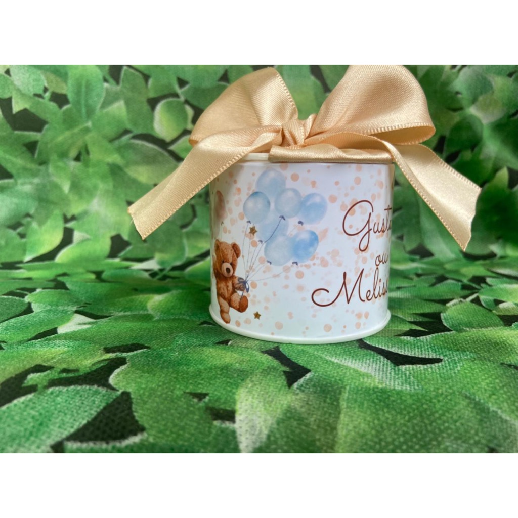 Kit Tubolata Personalizada (5x6) Chá Revelação Lembrancinha de Maternidade/Chá de Bebê/Aniversário