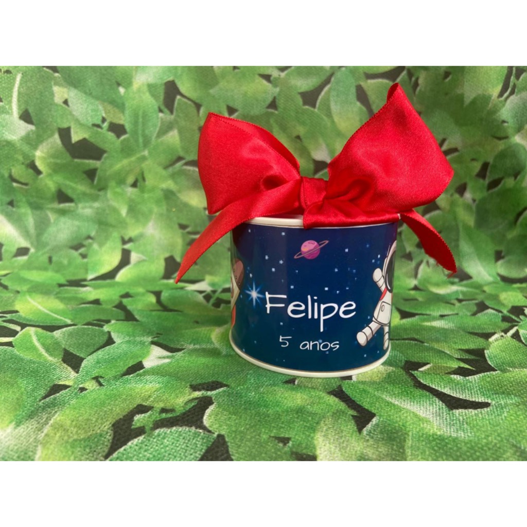 Kit Tubolata Personalizada (5x6) Astronauta Lembrancinha de Maternidade/Chá de Bebê/Aniversário
