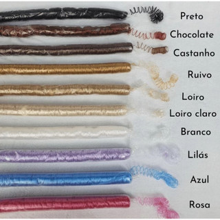 Cabelo Kanekalon cacheado ( bebê reborn, bonecas de pano) Cabelos Fio a Fio