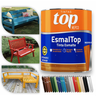 Tinta Esmalte Sintético Brilhante 900mL – Base Solvente, Alta Cobertura e Proteção - Metal e Madeira em Oferta na Shopee