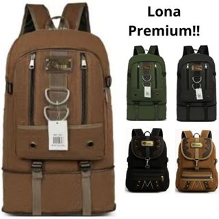 Mochila Masculina Lona 60 Litros Viagem Passeio Motoboy Esporte Trilha Viagem Escola Escolar Reforçada em Oferta na Shopee