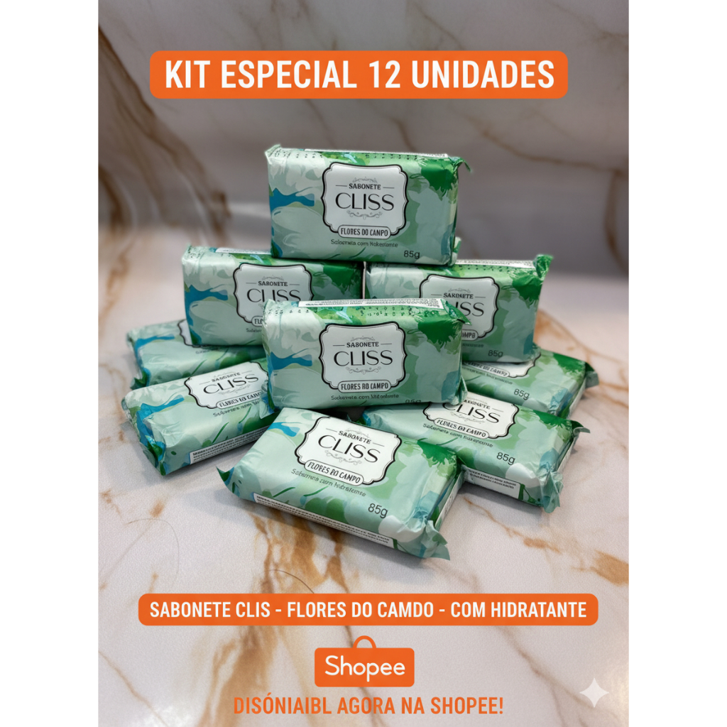 Kit 10 Sabonetes Variados Flores do Campo | Hidratantes, Perfumados e Econômicos em Oferta na Shopee