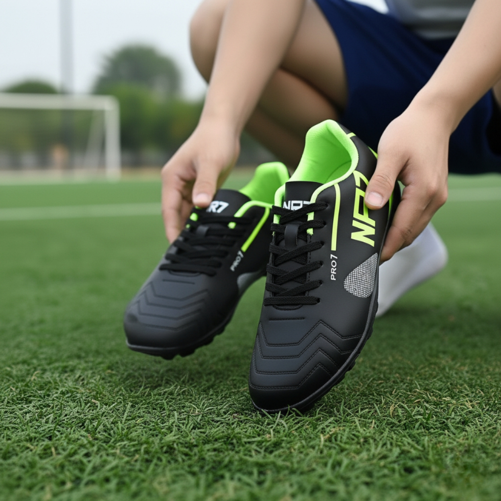 Chuteira Society em Lona Sola Emborrachada para Maior Aderência Controle e Desempenho