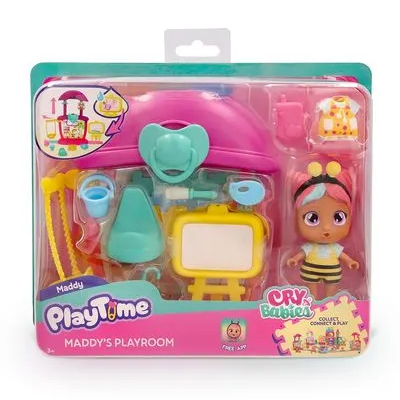Boneca Cry Babies Playtime Brinquedoteca Da Maddy - Multilaser BR2466 em Oferta na Shopee