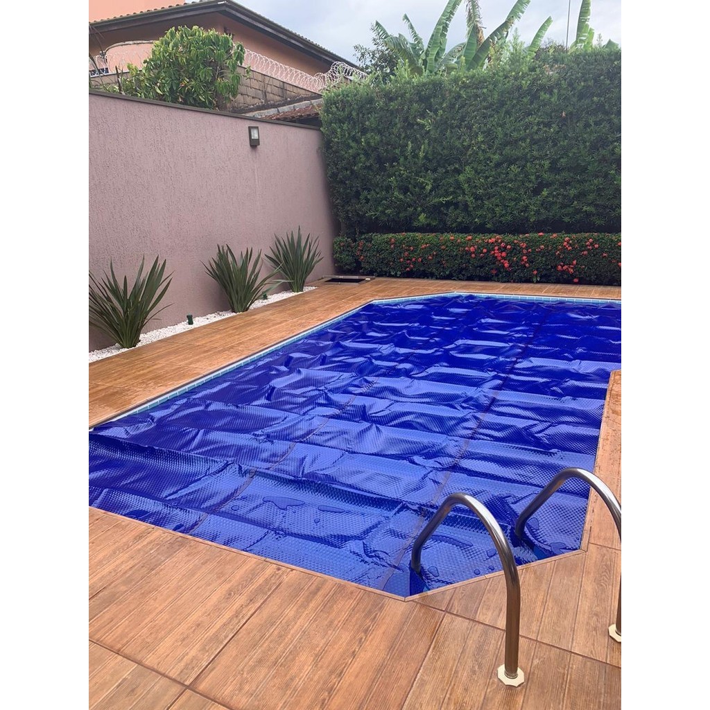 Capa Térmica Piscina 8x4 Lona Prot/uv 300 Micras Manta Azul