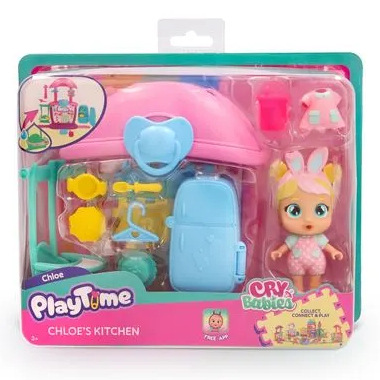Boneca Cry Babies Playtime Cozinha Da Chloe - Multikids BR2465 em Oferta na Shopee