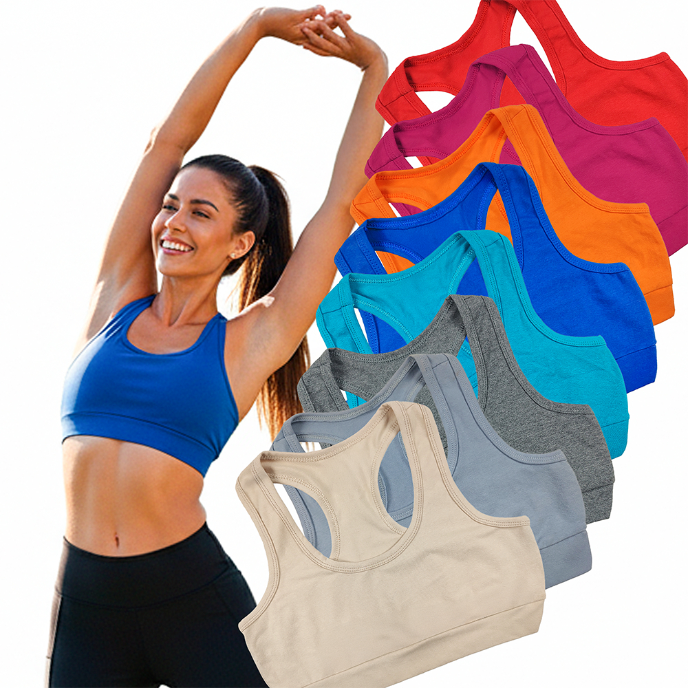 Top Feminino Academia Cotton Algodão Confortável Melhor Preço