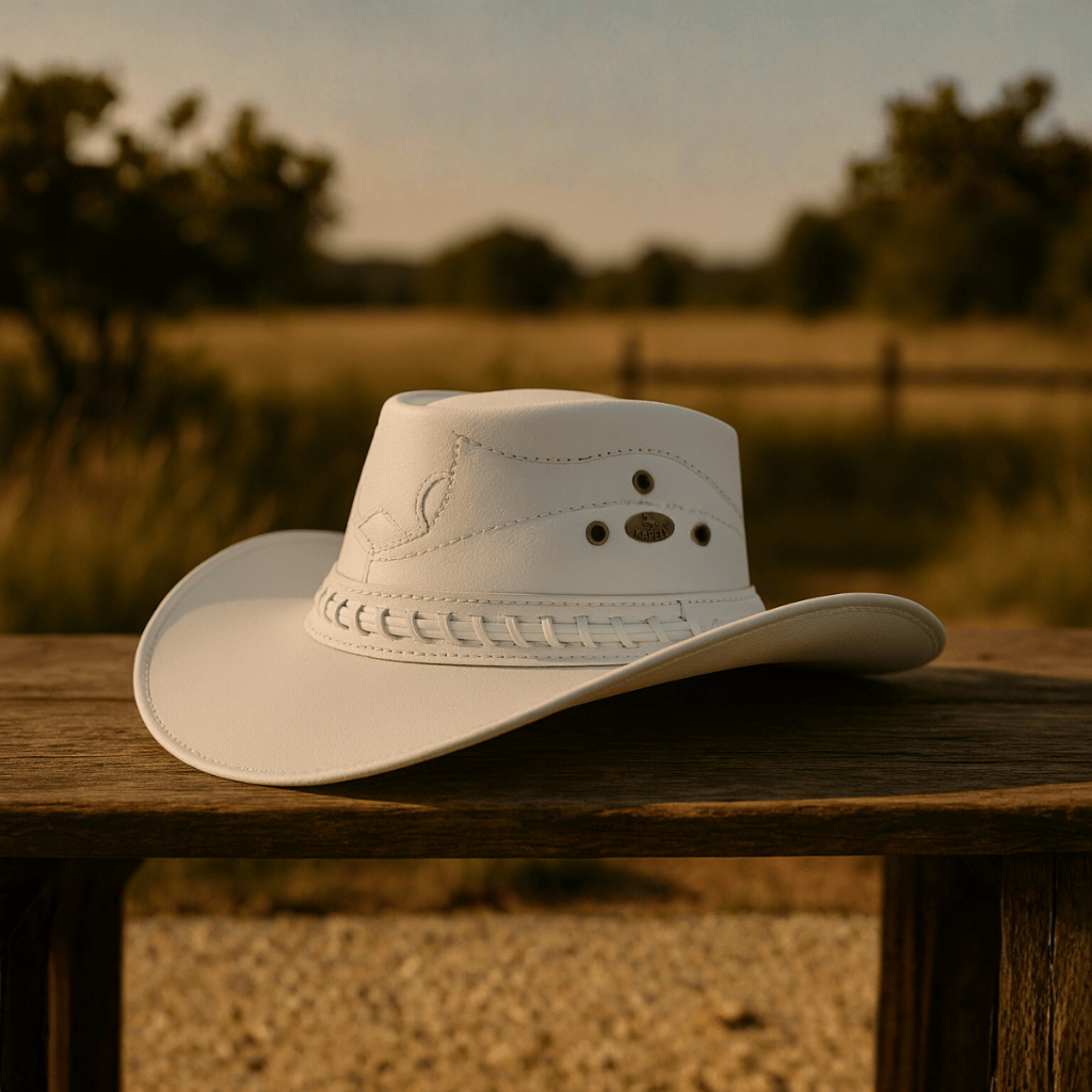 Chapeu Cowboy Couro Legitimo Country Sertanejo Raiz Unissex Artesanal Rodeio Barretos Visual Western