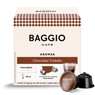 Baggio Café Cápsulas Aroma Chocolate Trufado Compatível Com Máquinas Dolce Gusto 10 Cápsulas em Oferta na Shopee