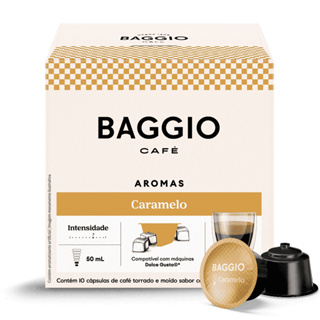 Baggio Café Cápsulas De Café Aroma Caramelo Compatível Com Máquinas Dolce Gusto Contém 10 Cápsulas em Oferta na Shopee