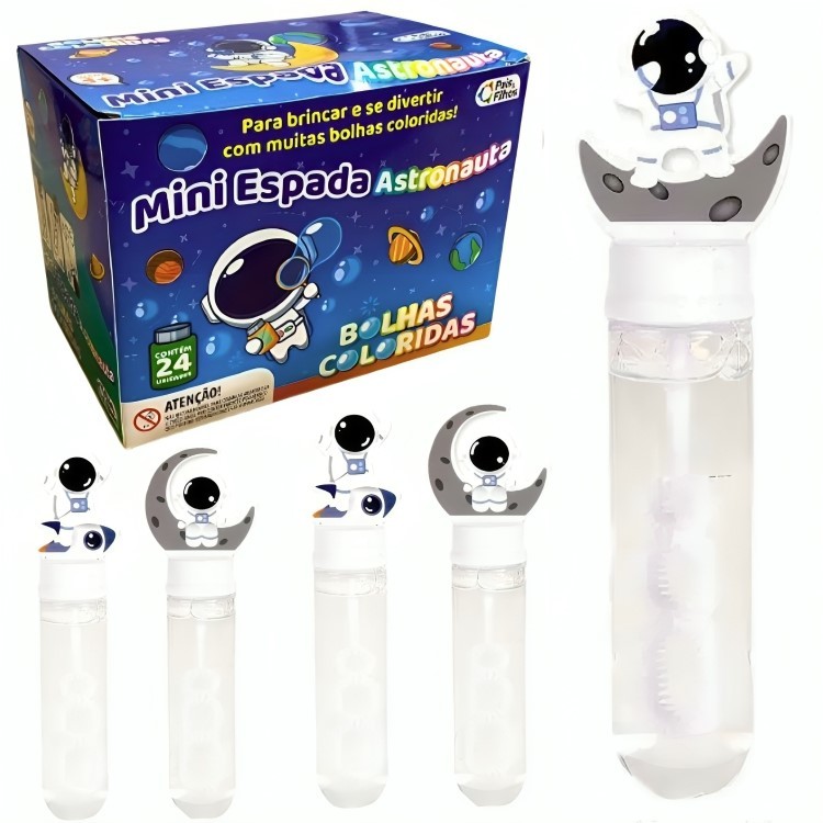 Espada de Bolha De Sabão Astronauta Bolinha de Sabão Mini Espada 38 Unidades