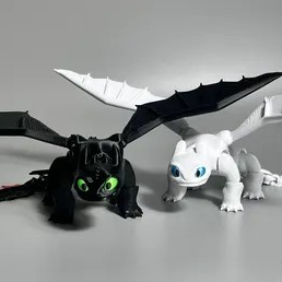 Boneco Articulado 3D – Banguela / Fúria da Luz - Como Treinar Seu Dragão em Oferta na Shopee