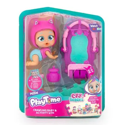 Boneca Cry Babies Playtime Millie Ginásio de Atividades - Multikids BR2464 em Oferta na Shopee
