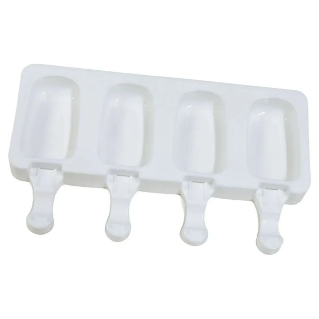 Forma De Sorvete Picolé Casquinha Silicone 4 Cavas Prática em Oferta na Shopee