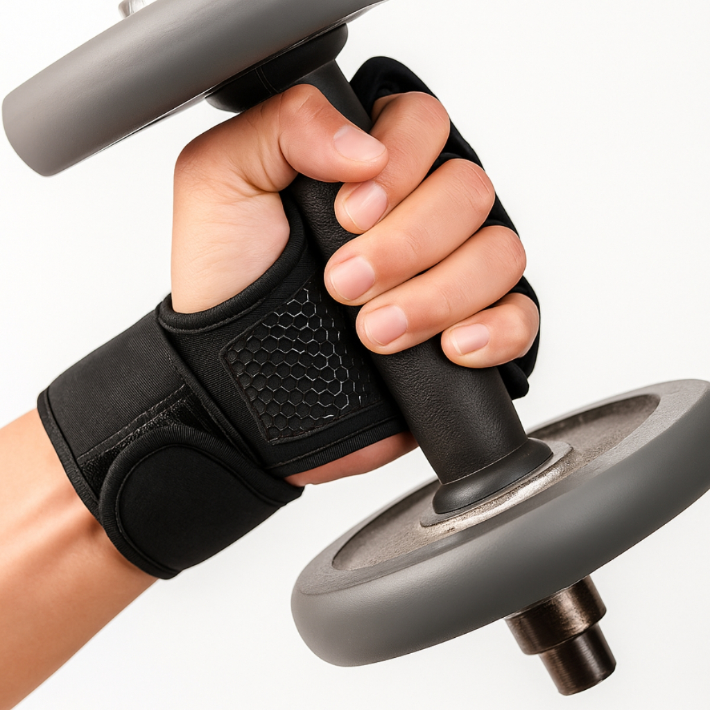 Luvas Fit para Exercícios Treino Academia Crossfit Musculação com Munhequeira - MB Fit